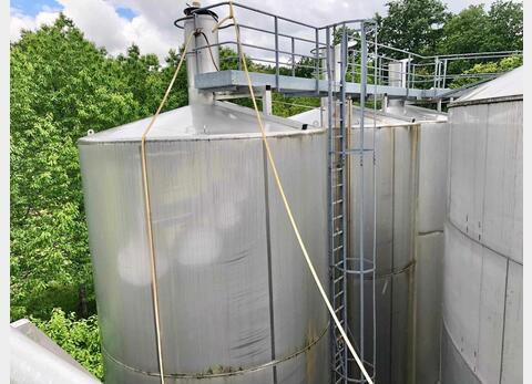 Cuve stockage inox 316L sur radier ETA