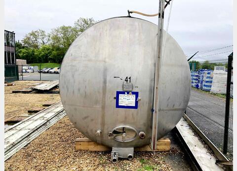 Closed 304 stainless steel storage tank - 335 HL (33 500 Liters)