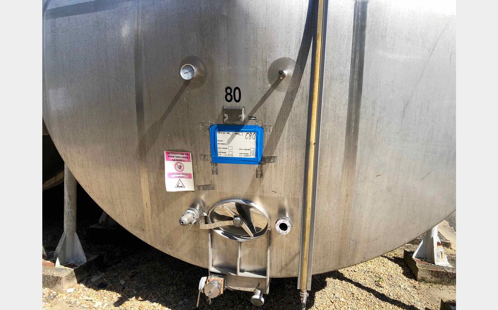 Cuve inox 304 horizontale ZIEMANN