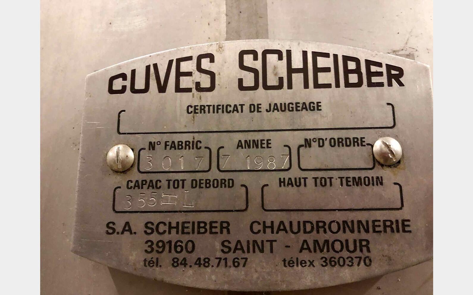 Stainless steel storage tank SCHEIBER