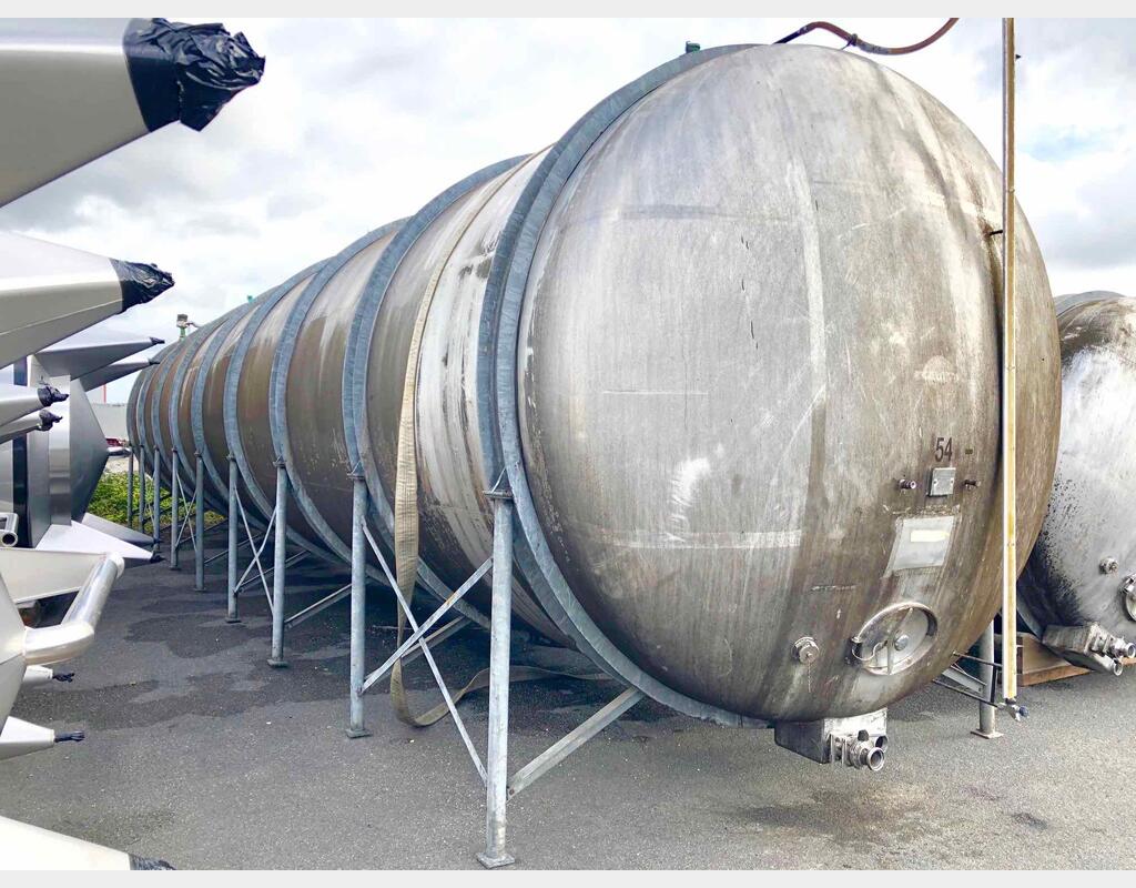 Cuve de stockage inox 304 - Horizontale