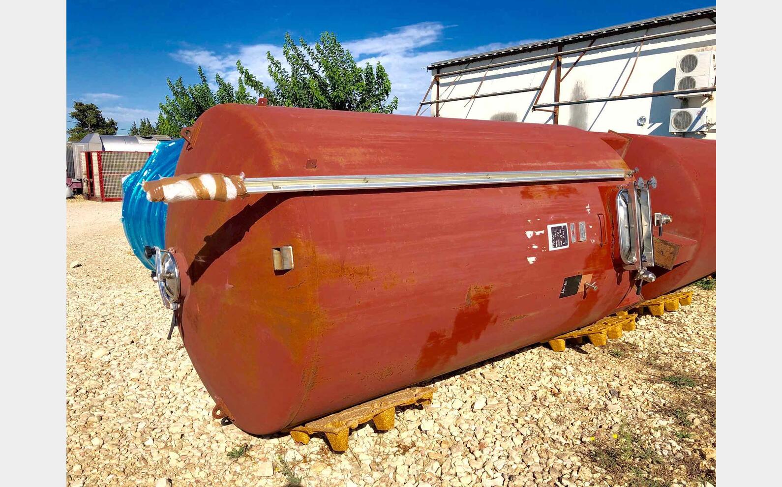 Coated steel tank
