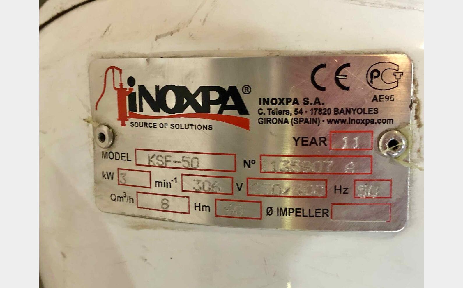 Stainless steel pump - INOXPA 80 HL/h INOXPA