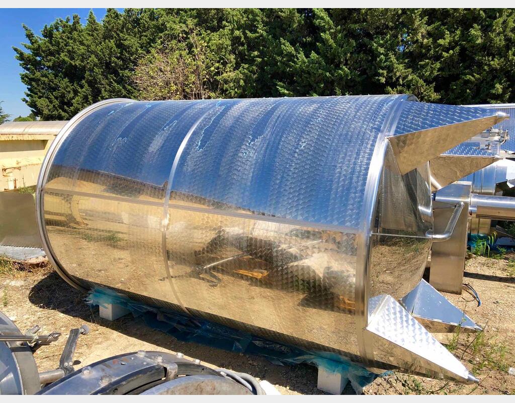 304 stainless steel tank - Conical bottom - Floating hat - Model SPAC6000