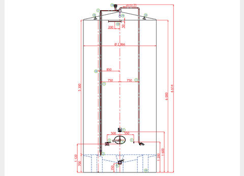 316L stainless steel tank - Closed