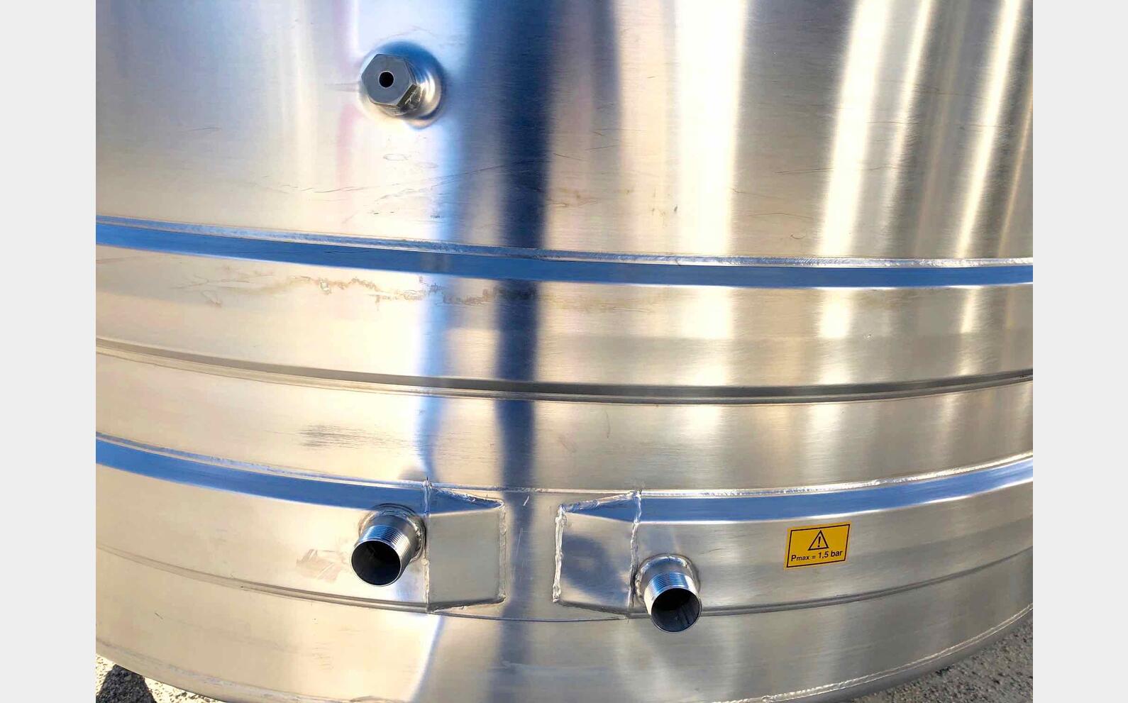 304 ss tank - Serpentine circuit 38.7 HL (3 875 Litres) ARSILAC