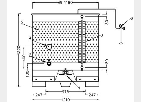 304 stainless steel tank - Model SBPA1000DR