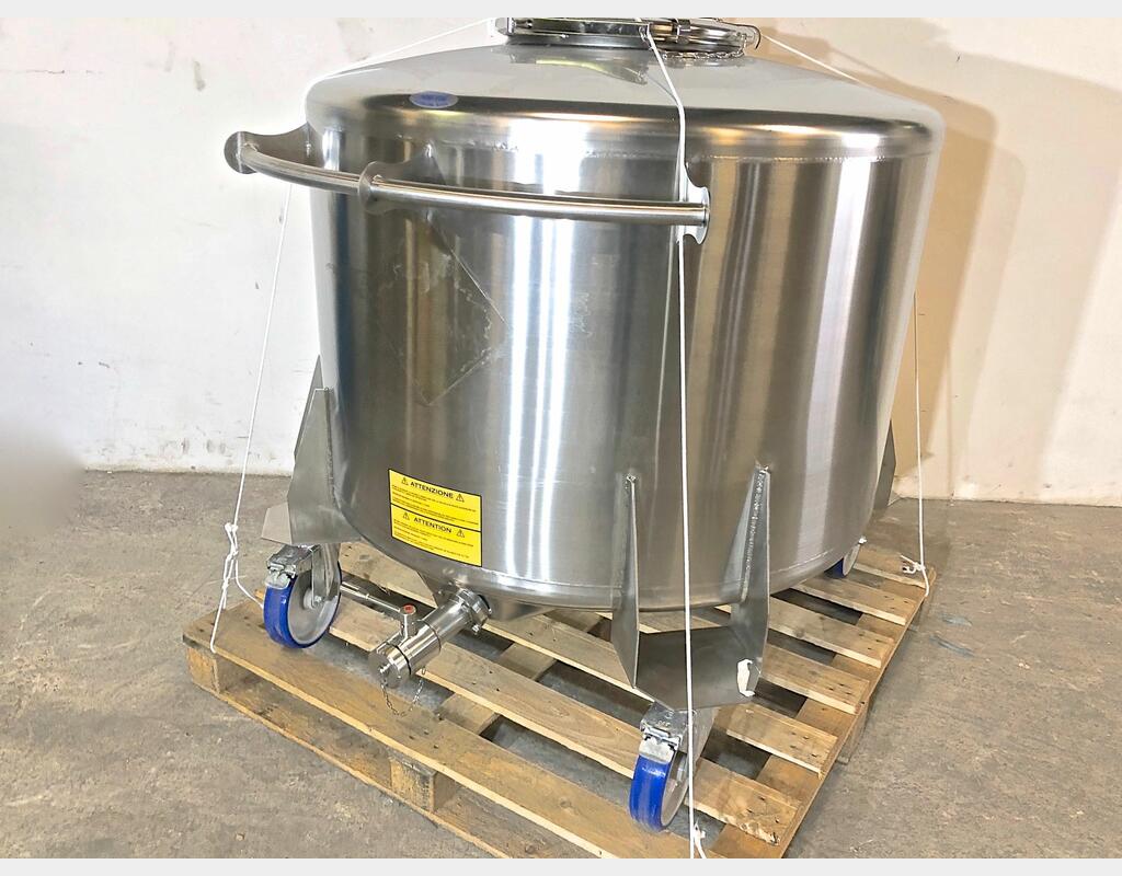 304 stainless steel tank - On wheels 7.3 HL (732 liters) ARSILAC