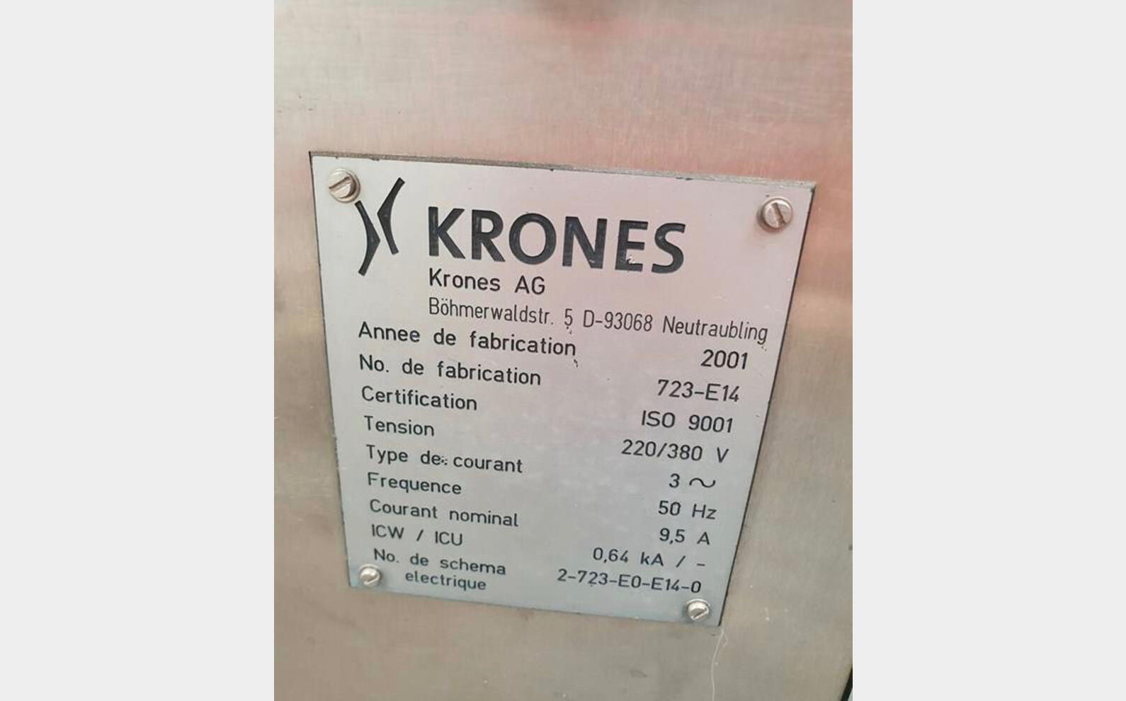 Labeling machine - KRONE 8000 Bt/h KRONE