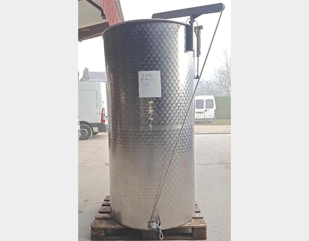 Cuve inox verticale - capacité 17 hls