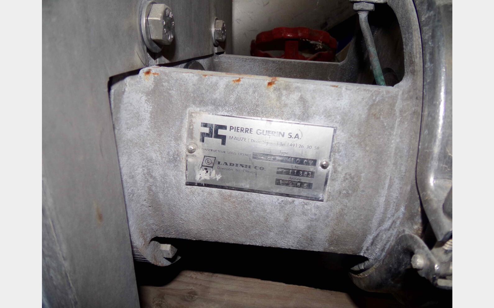 Stainless steel centrifugal pump 10 CV PIERRE GUERIN