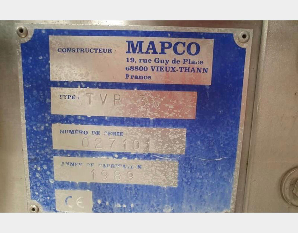 MAPCO - 32 nozzles Rate: 10,000 Bt / hour MAPCO