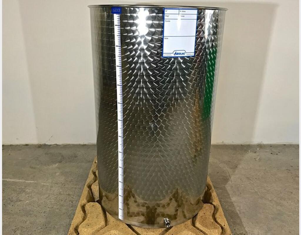 Cuve inox 304 chapeau flottant fond plat 4.3 HL (430 Litres) ARSILAC