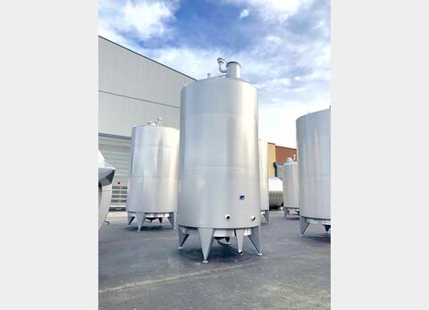 304L stainless steel storage tank - Cylindrical - Offset conical dome