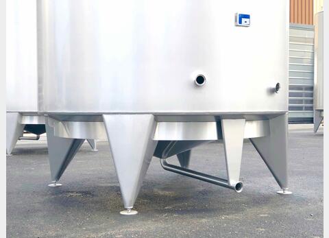 304L stainless steel storage tank - Cylindrical - Offset conical dome