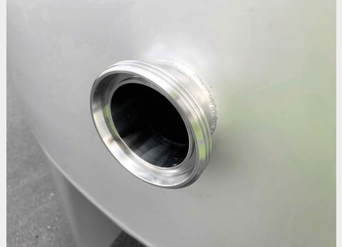 304L stainless steel storage tank - Cylindrical - Offset conical dome