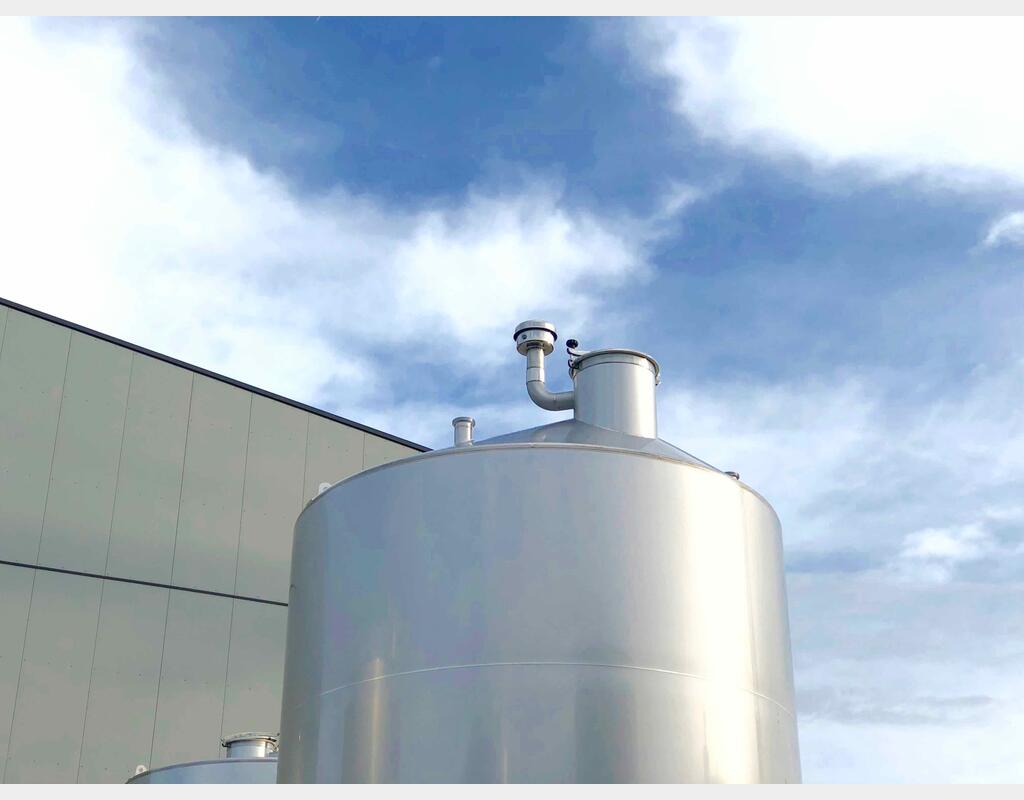 304L stainless steel storage tank - Cylindrical - Offset conical dome
