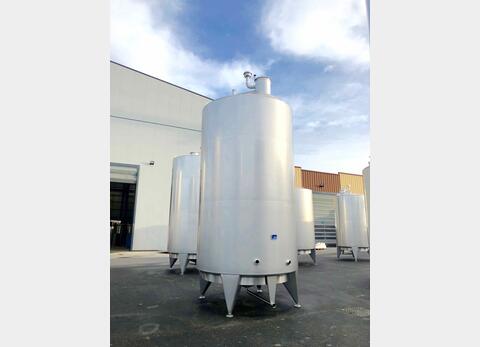 304L stainless steel storage tank - Cylindrical - Offset conical dome