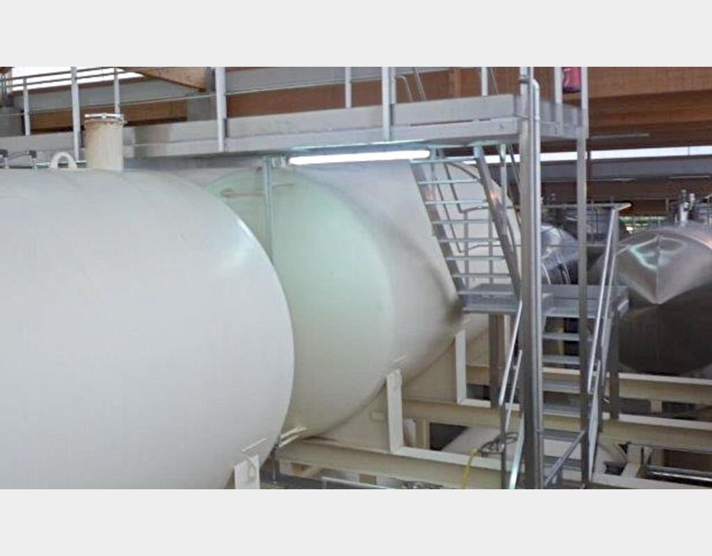 Cuve de stockage acier revêtu - Volume : 400 hls (40 000 litres)