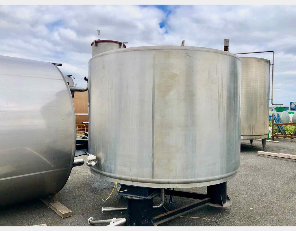 316L stainless steel tank 72 HL ( 7 200 liters)