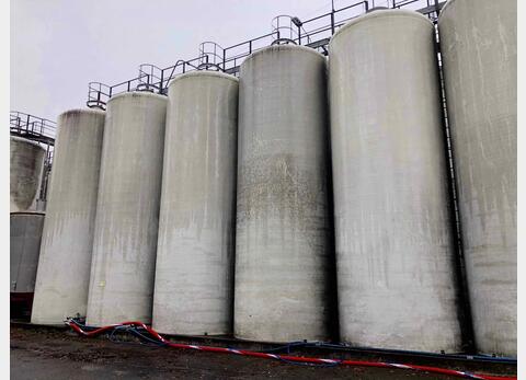 Vertical cylindrical fiber tank - Flat bottom