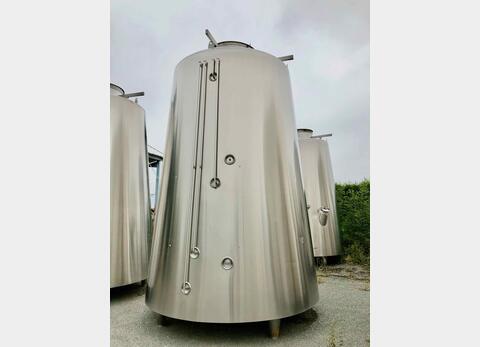 Stainless steel tank 304 L - Isolated tronconics - Compartmentalized and shell circuit