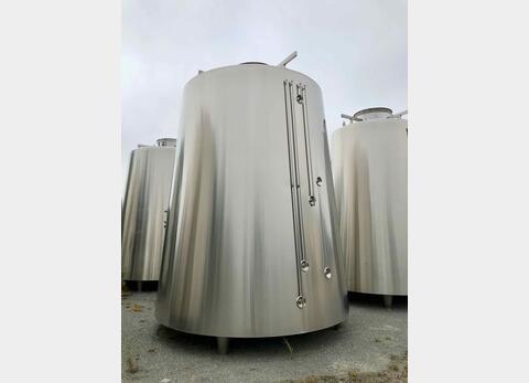 Stainless steel tank 304 L - isolated tronconics - Compartmentalized and shell circuit