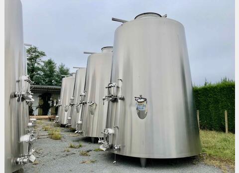 Cuve inox - Compartiment&eacute;e (123+85HL) 208 HL (20 800 litres) BIO INOX