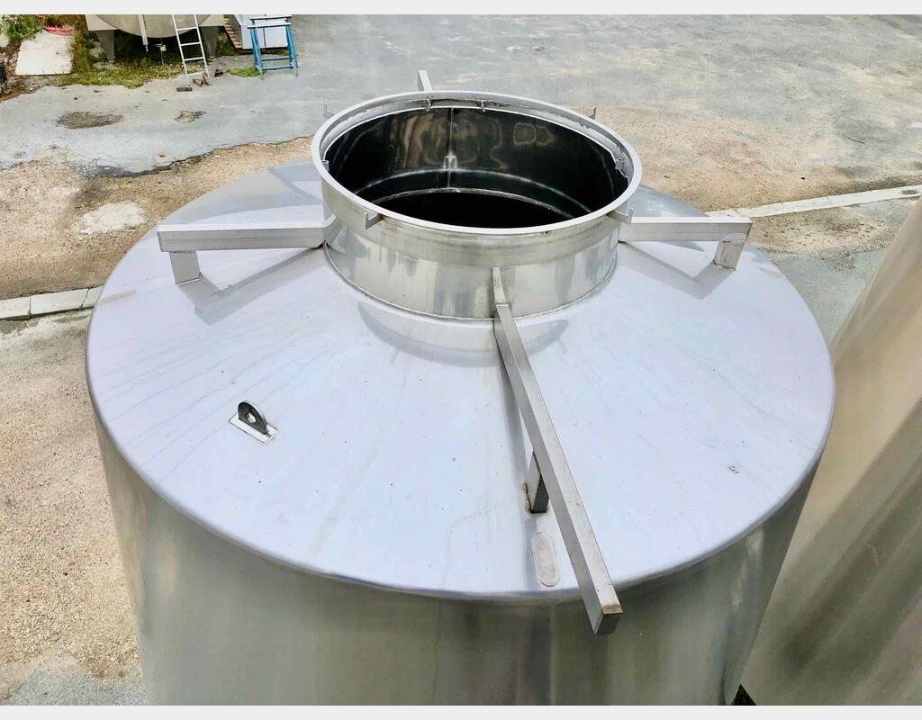 Stainless steel tank 304 L - Isolated tronconics - Compartmentalized and shell circuit