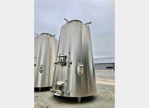 Stainless steel tank 304 L - Isolated tronconics - Compartmentalized and shell circuit