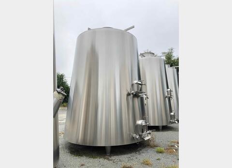 Stainless steel tank 304 L - isolated tronconics - Compartmentalized and shell circuit