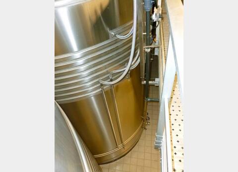 Proofing vat stainless steel 316L  - Vertical, flat bottom, with skirting