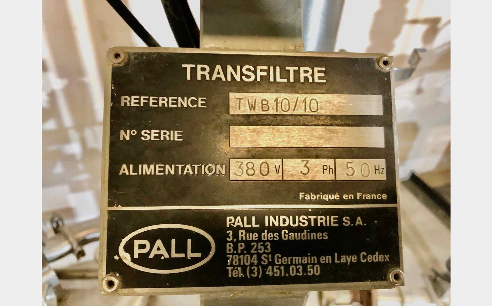 Palette de filtration - TWB 10/10 PALL