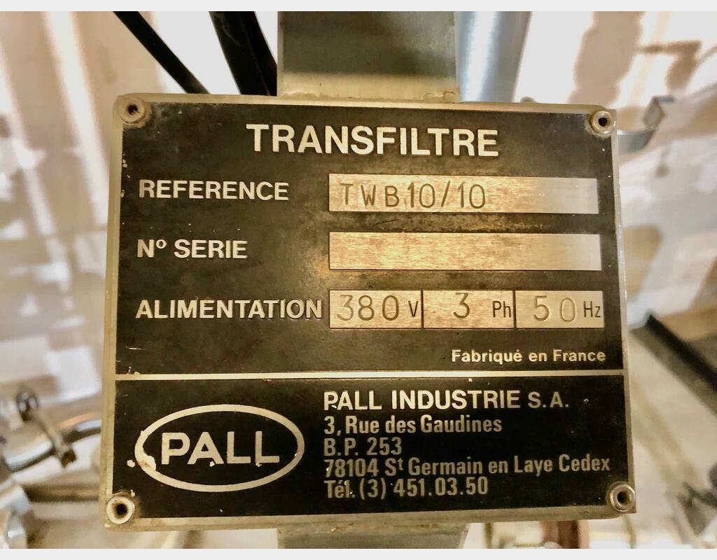 Palette de filtration - TWB 10/10