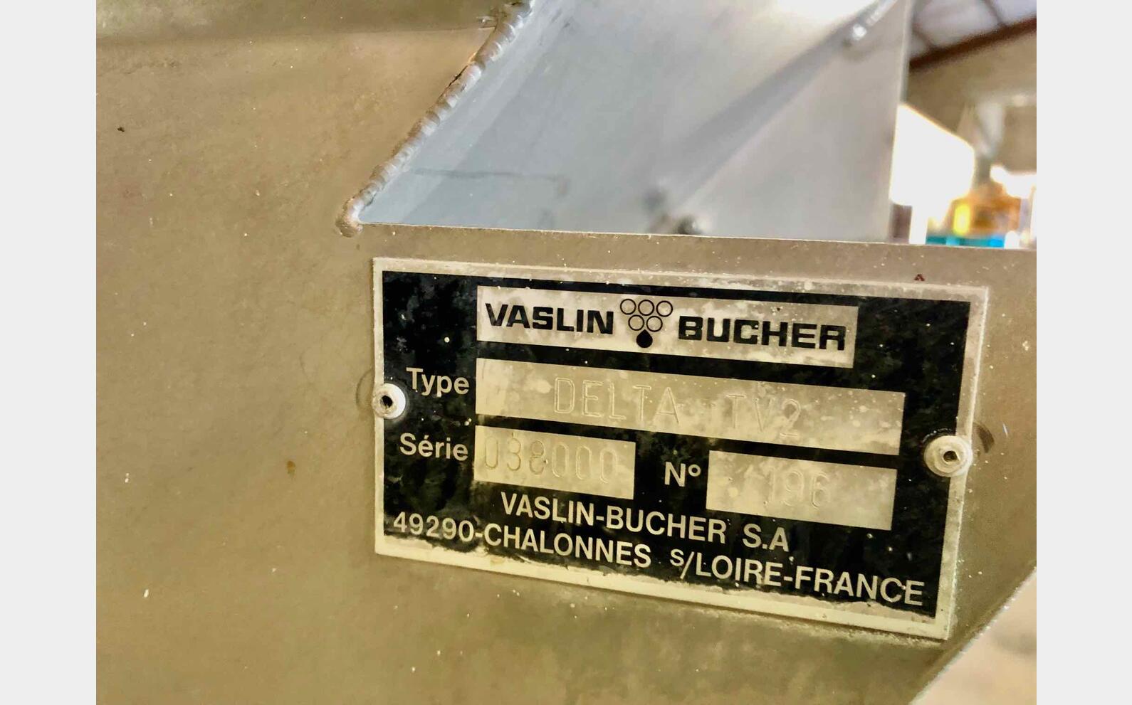 Egrappoir DELTA E2  fouloir 20 T/h max. BUCHER VASLIN