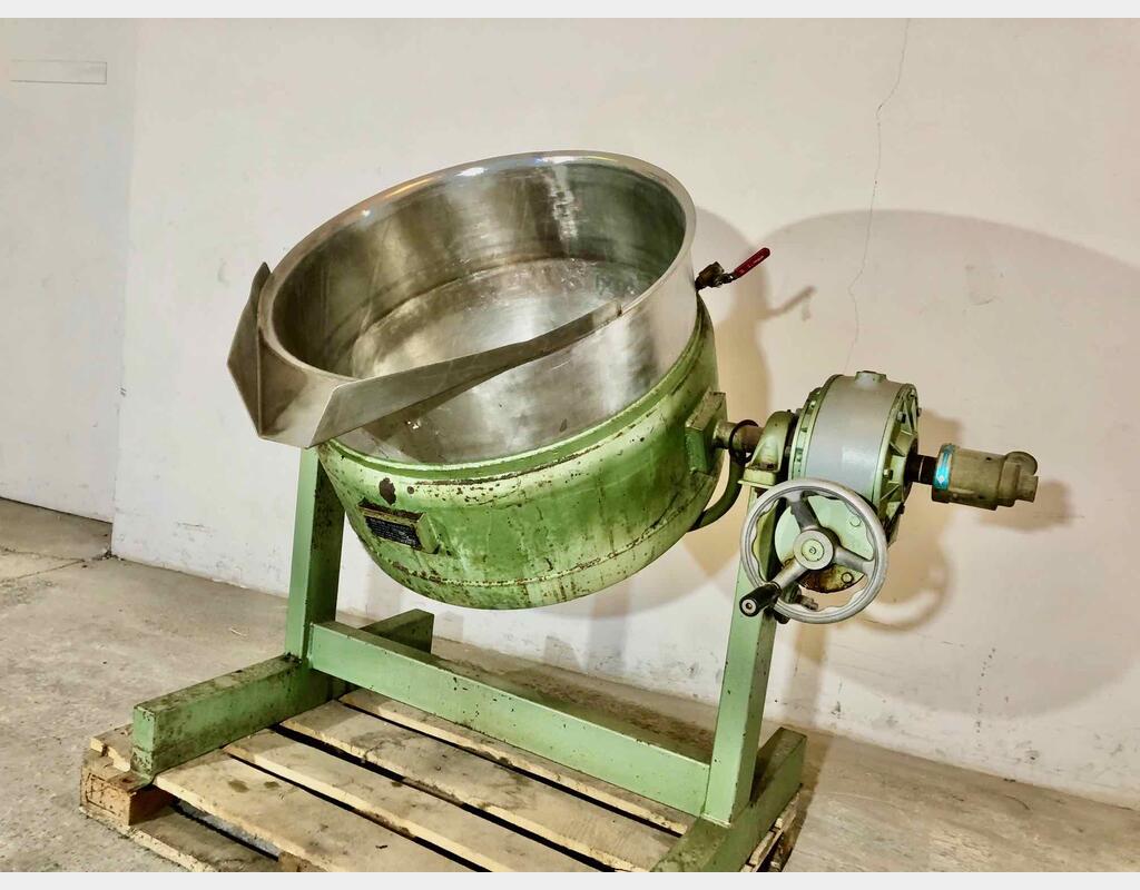 Cuve / Bassine inox - Basculante 160 litres OLIER INGENIERIE