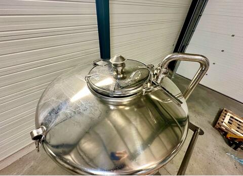 304 stainless steel tank - Cylindro-conical - Closed - On feet