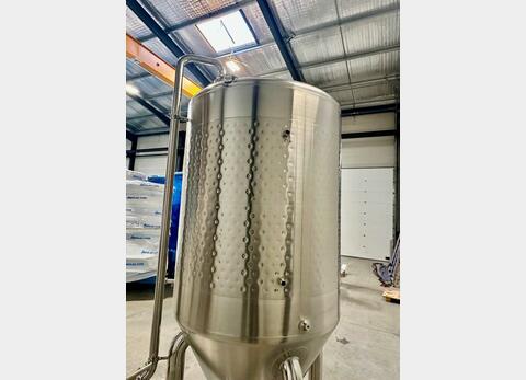 304 stainless steel tank - Cylindro-conical - Closed - On feet