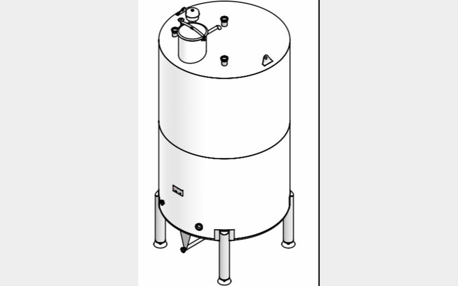 cuve INOX 316L sur pieds MATERIEL NEUF