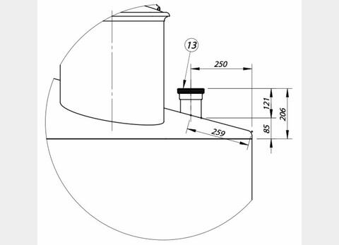 Cuve fermée sur pieds en INOX 304L - Volume : 20 600 litres