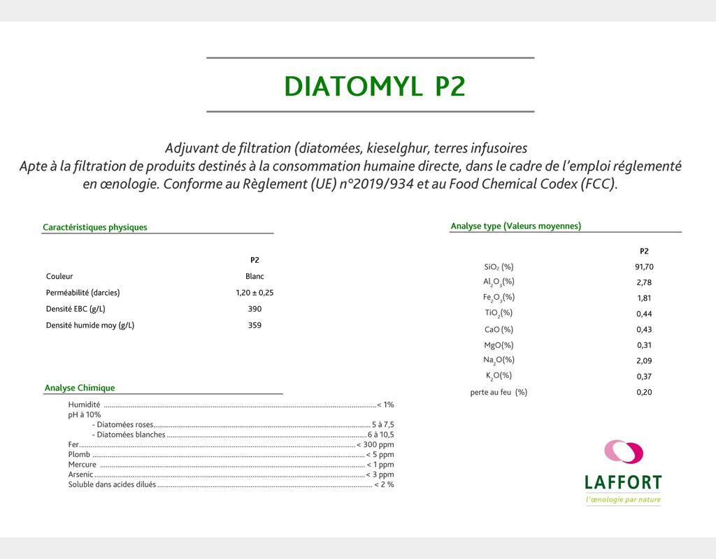 Terre diatom&eacute;e - P2 - 1x28 sacs 25 KG (25 000 grammes) LAFFORT