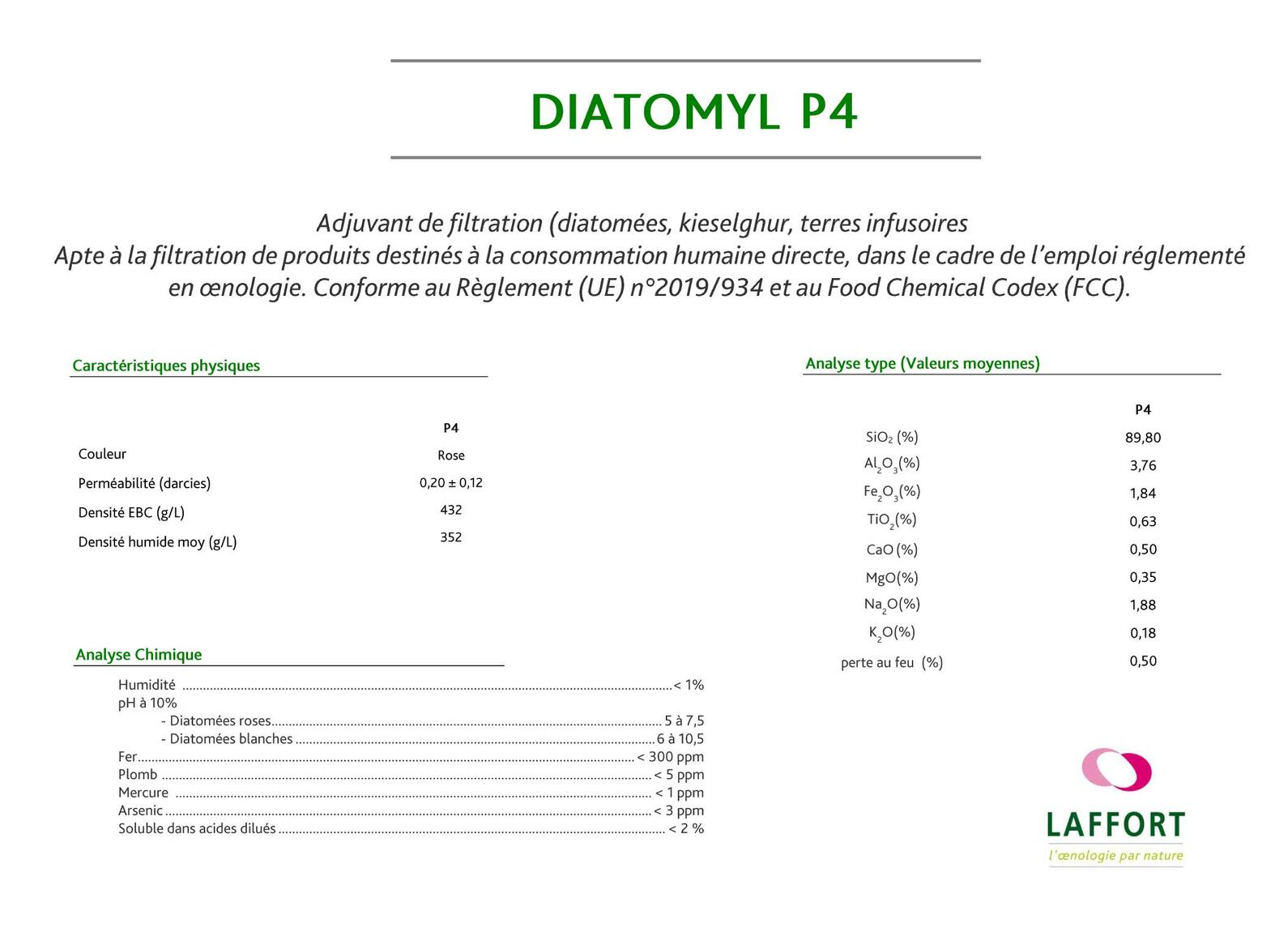 Terre diatomée - P4 - 1 palette de 26 sacs