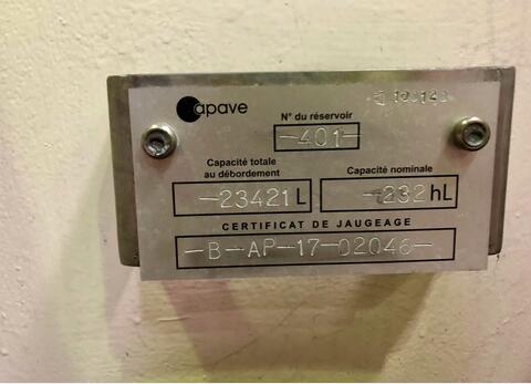 Coated steel tank  215 HL (21 500 liters)
