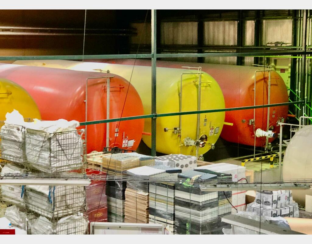 Cuve de stockage acier revêtu - Cuve de prise de mousse - Horizontale
