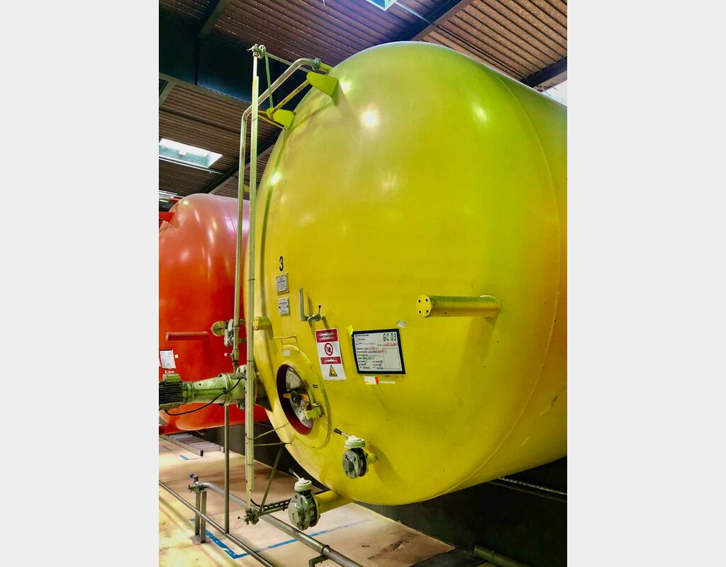 Cuve de stockage acier revêtu - Cuve de prise de mousse - Horizontale
