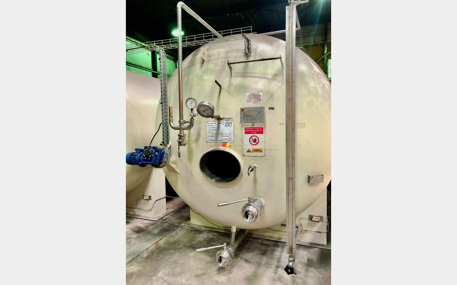 Cuve acier rev&ecirc;tu - Prise de mousse 215 HL (21 500 litres) SIRIO ALIBERTI