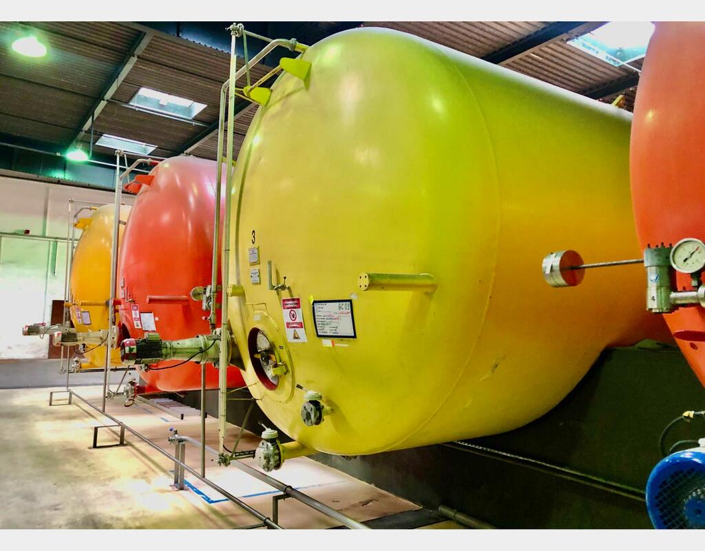 Cuve de stockage acier revêtu - Cuve de prise de mousse - Horizontale