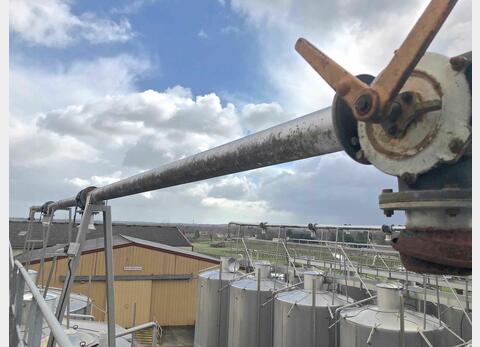 Lot stainless steel vintage piping with bronze valves