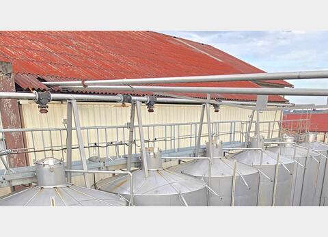 Lot stainless steel vintage piping with bronze valves