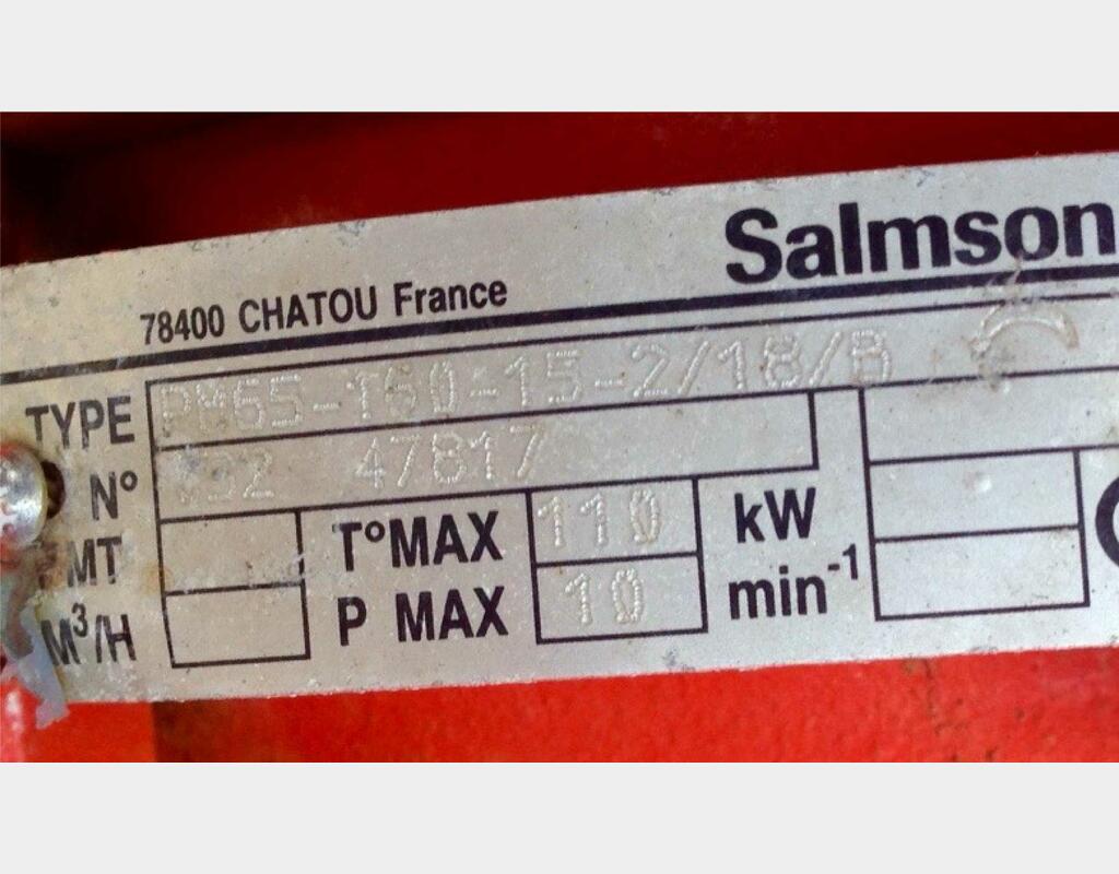 Pompe centrifuge acier - Marque : SALMSON